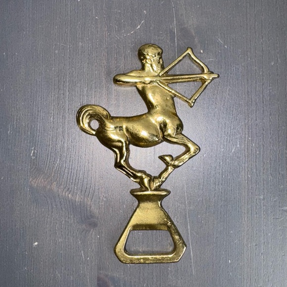Brass Archer Brass Bottle Opener Mythical Sagittarius - Picture 1 of 4